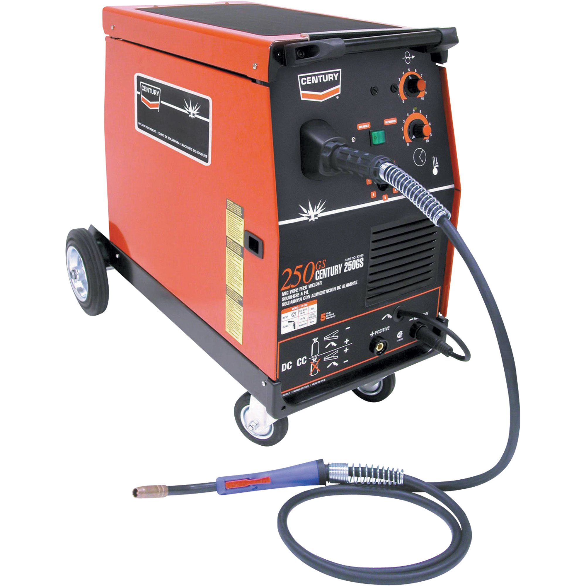 Century Professional Wire-Feed Welder — 230 Volt, 250 Amp, Model# 83260